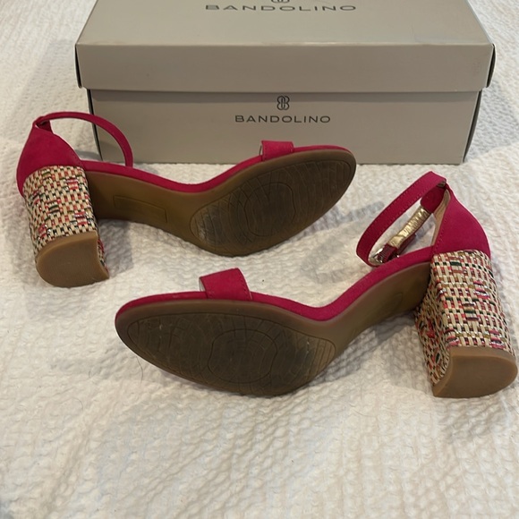 Bandolino Armory Heeled dark pink sandal - Picture 3 of 6